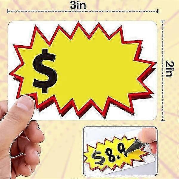 Multicolored removable waterproof explosion stickers (20pcs/pack) A