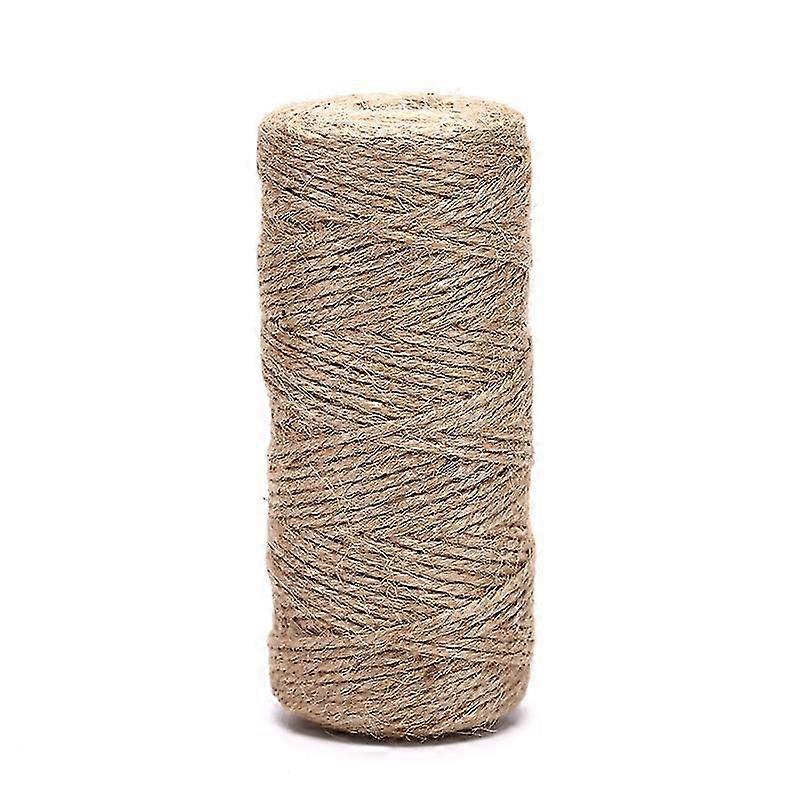 2025 Natural Hemp Linen Cord Twisted Burlap Jute Twine Rope String DIY Craft Decor