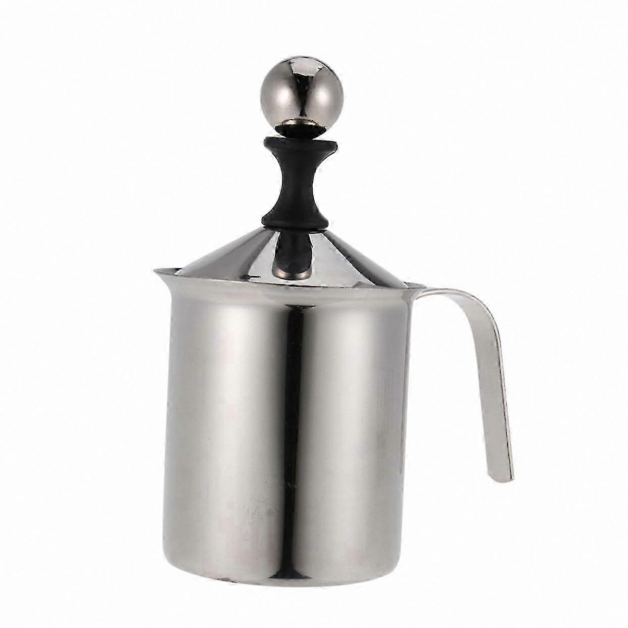 Manual Milk Frother for Coffee Cream and Foam Creation Compatible with Coffee Machines