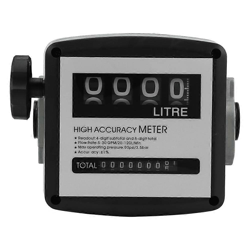 High Accuracy 4 Digit Mechanical Diesel Oil Flow Meter 5-30 GPM