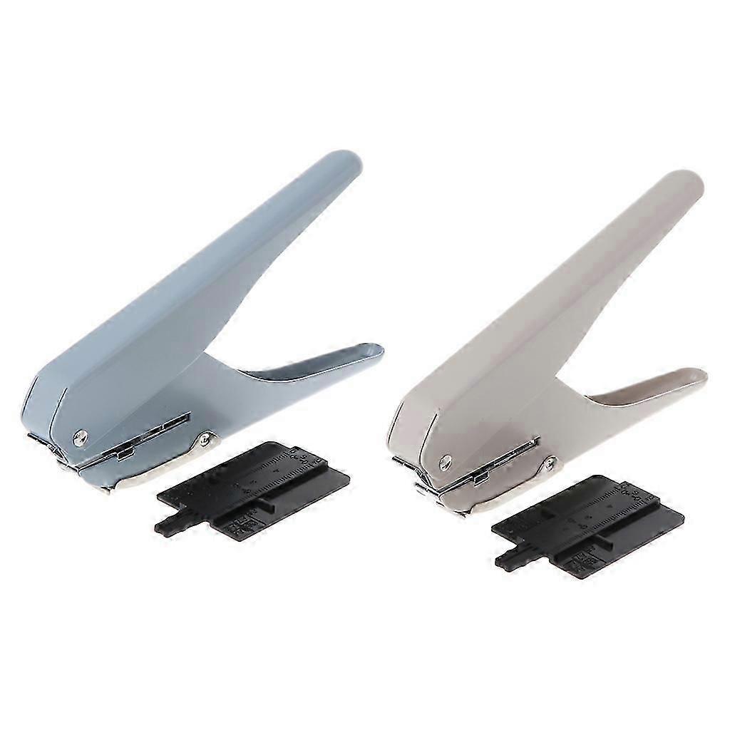 Mushroom Hole T-type Office Punches Paper Cutter Loose Sheet DIY School Supplies Army Green