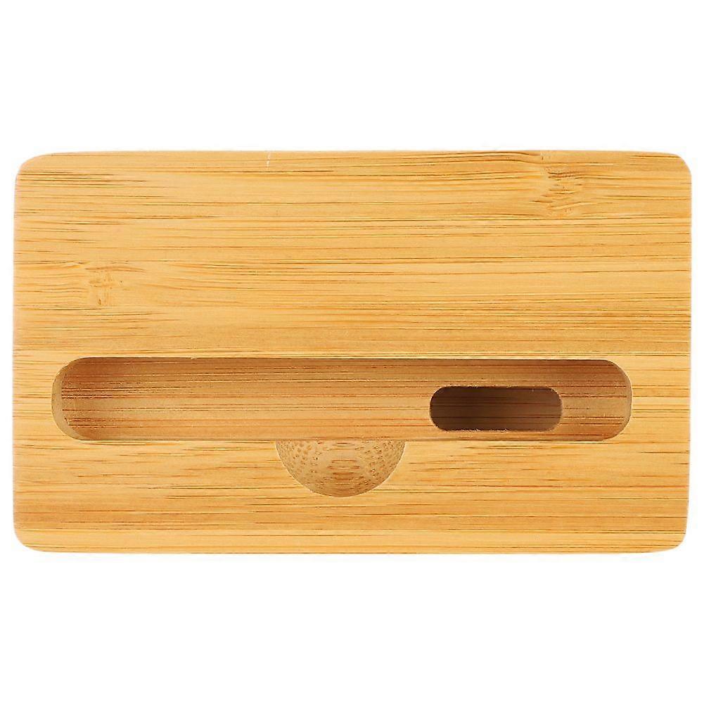 Bamboo Wood Phone Sound Speaker Amplifier Holder Desk Dock Docking Phone Accessory