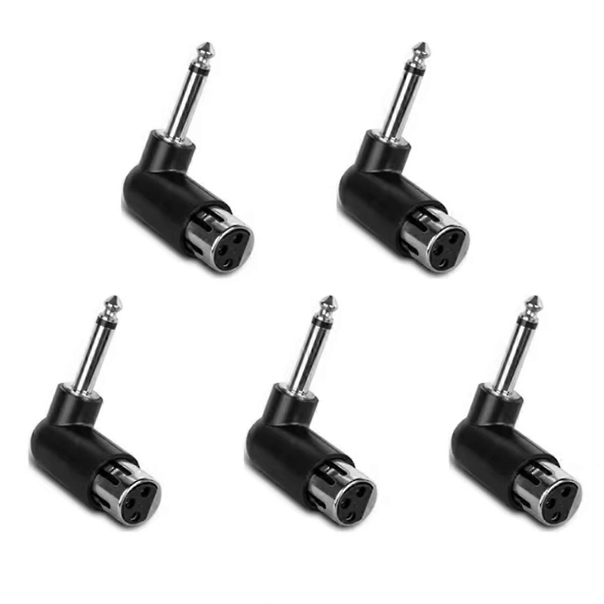 5Pack 3 Pin Wireless Microphone System Converter Female Converter