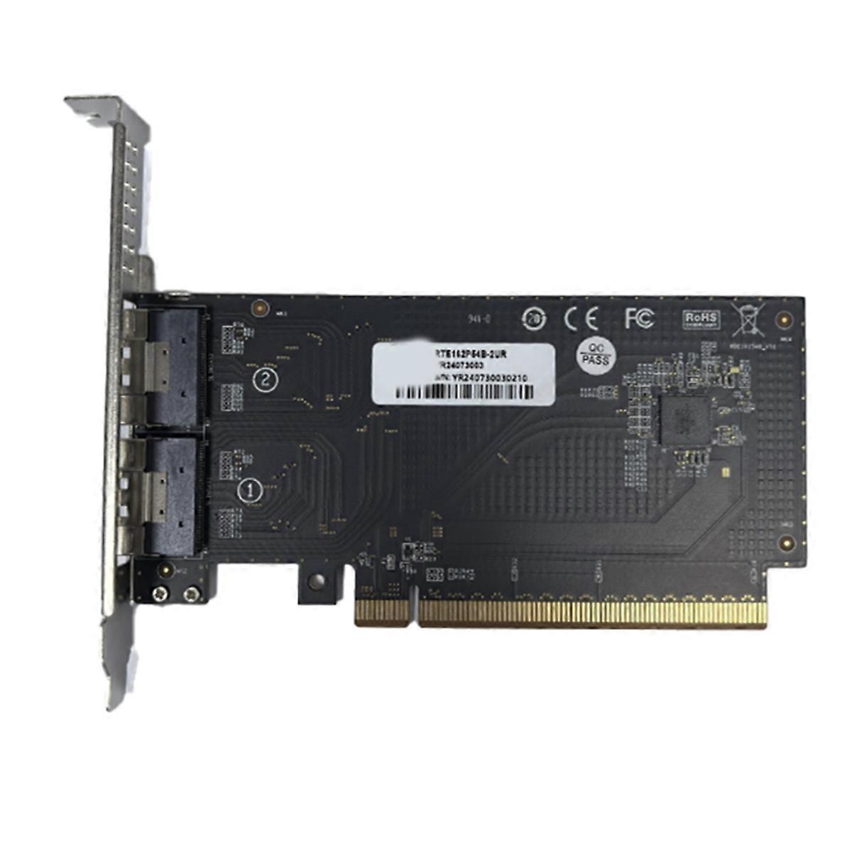 Split Card PCIe 4.0 5.0 16x to SlimSAS SFF-8654 Baseplate Single Slot GPU Graphics Card External Ex