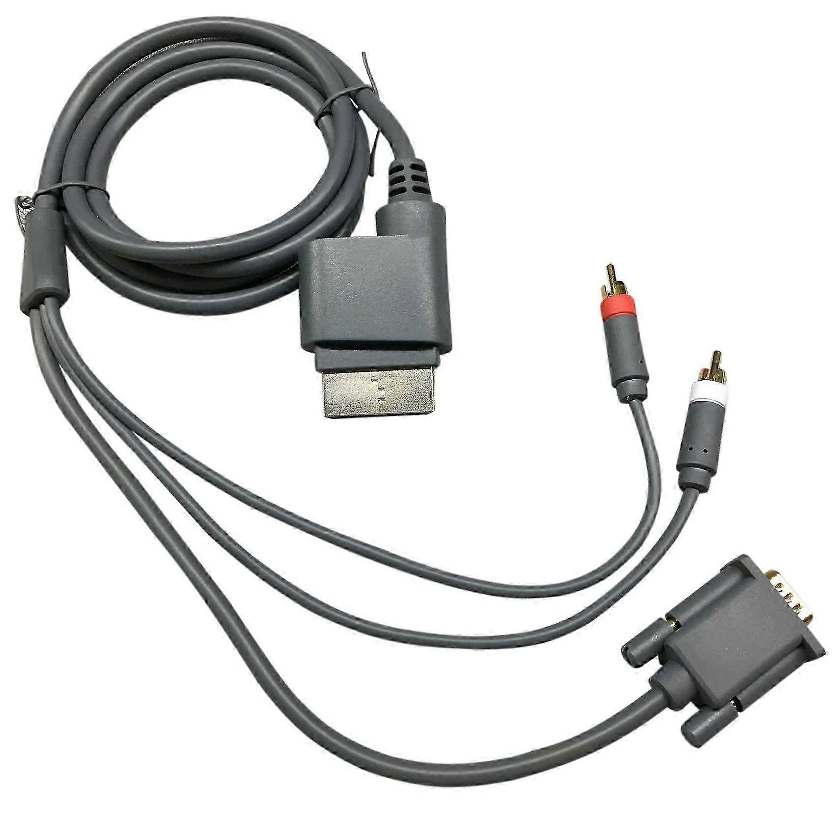 suitable for xbox360 vga to rca cable with audio video slim adapter