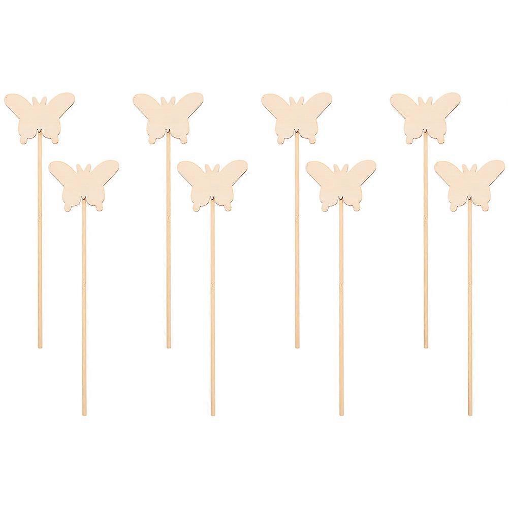 Wands Diy Fairy Wand Wooden Sticks Light Yellow for Classroom Projects 8Pcs