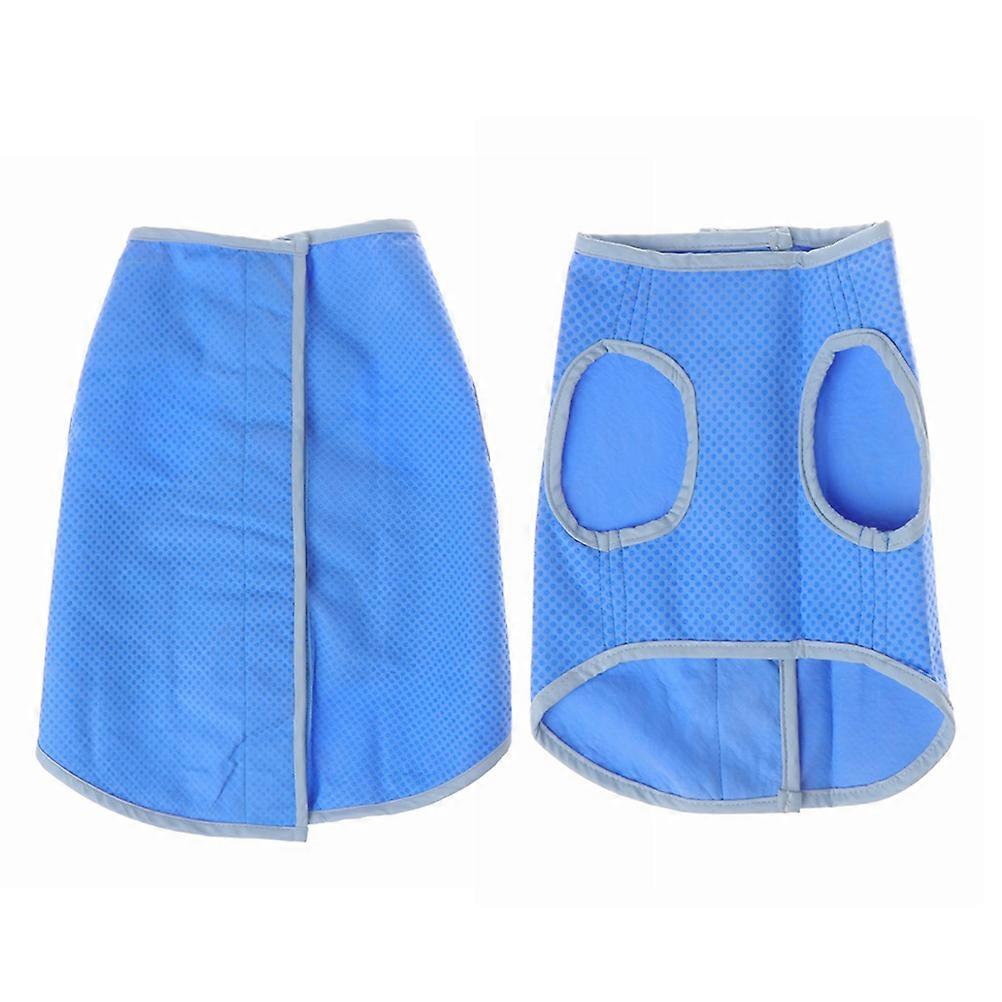 Puppy Cooling Vest for Pets Outdoor Use 1Pcs Blue Summer Coat