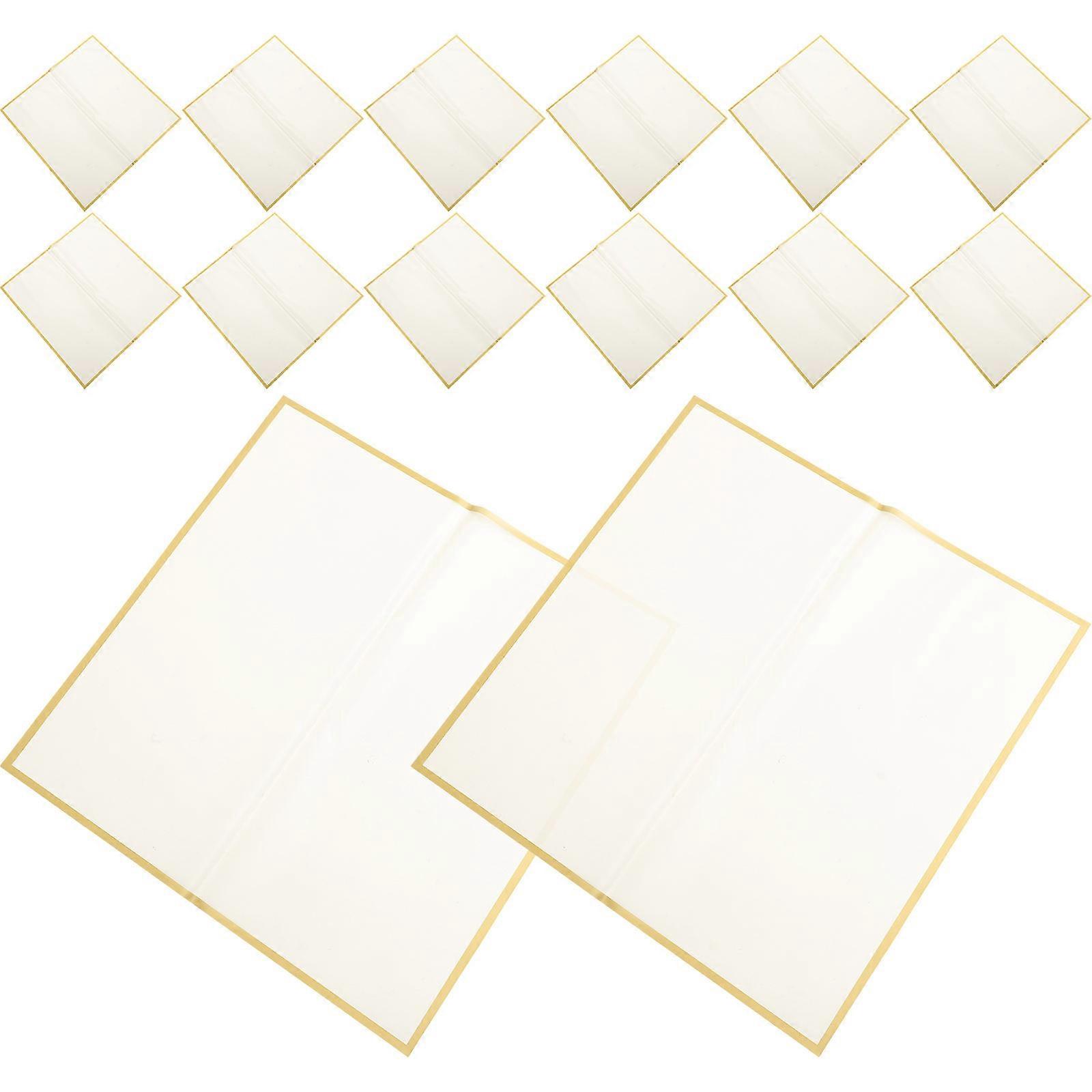 Wrapping Paper Sheets Flower Bouquet Wrapping Paper Florist Supplies Pvc Golden Material for Flower Wrapping 20sheets
