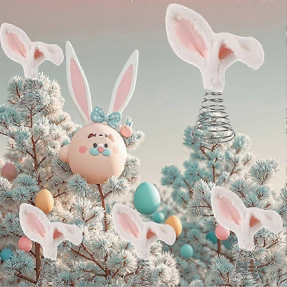 Easter Tree Topper Adorable Bunny Decoration Easy Install Holiday Spring