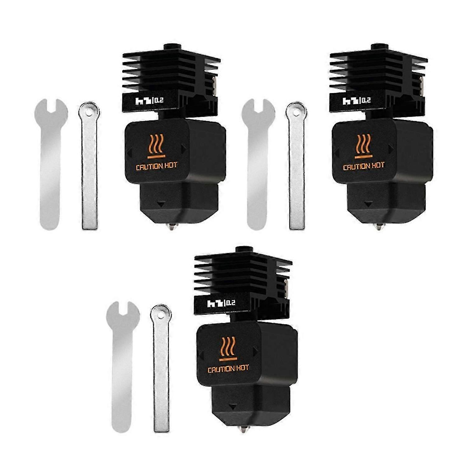 3 Sets for H2D Hotend Kit Quick Swap Design Hotend Hardened Steel Nozzle 3D Printer Accessories 0.2m