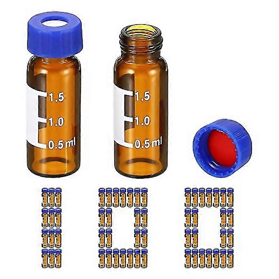 For 2ml Autosampler Vial 100 Pack Hplc Vials 9425 Lab Amber Vials