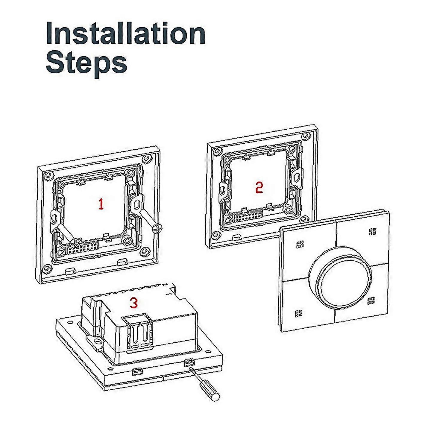Für Tuya Zigbee Knob Smart Dimming Switch Panel App-Steuerung