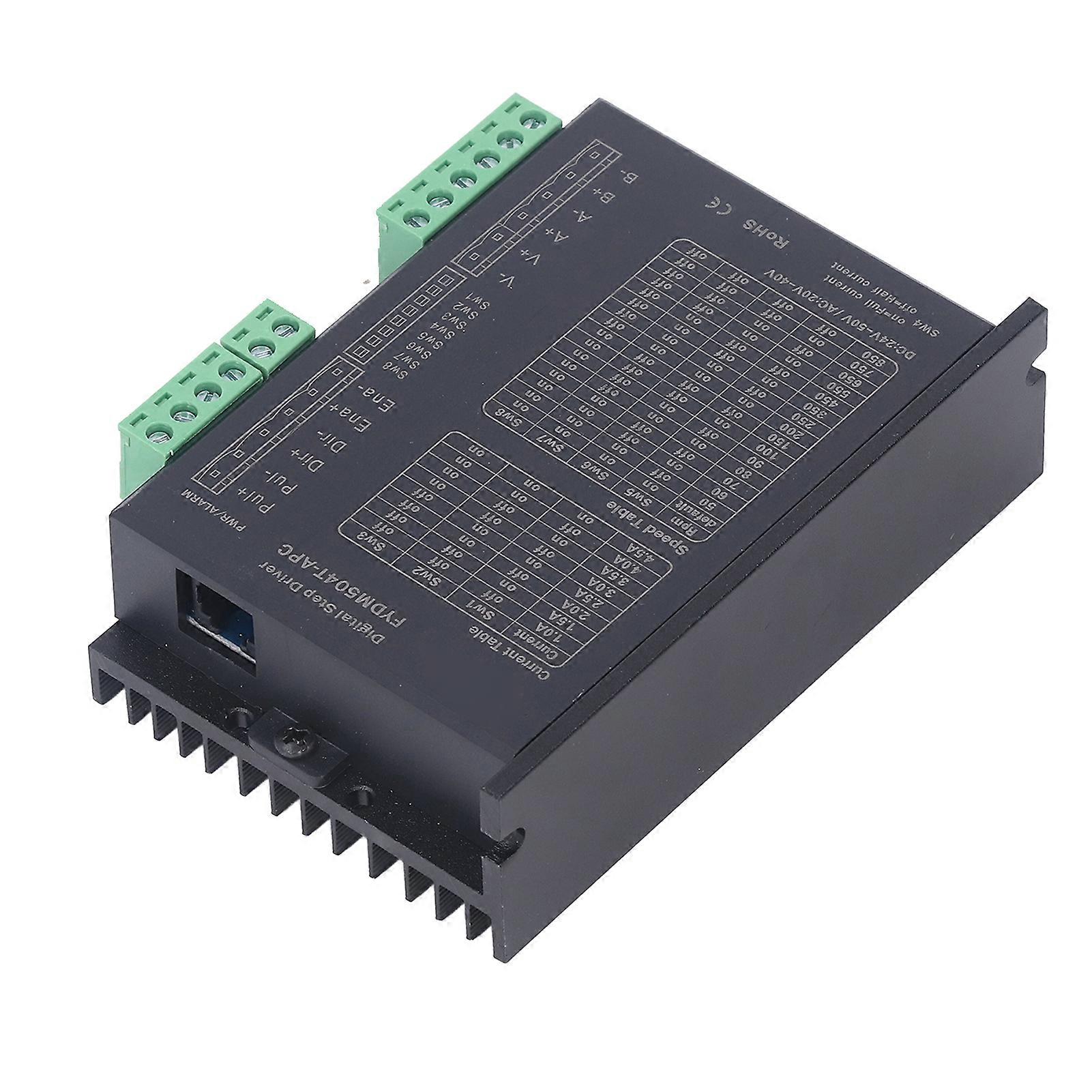 CNC Adjustable Digital Stepper Motor Driver 0.6KW 1.0-4.5A 56-86mm