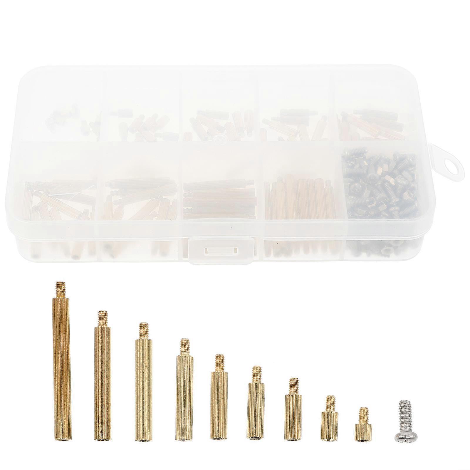Single Head Knurled Copper Columns DIY Enthusiasts Fastening 270Pcs