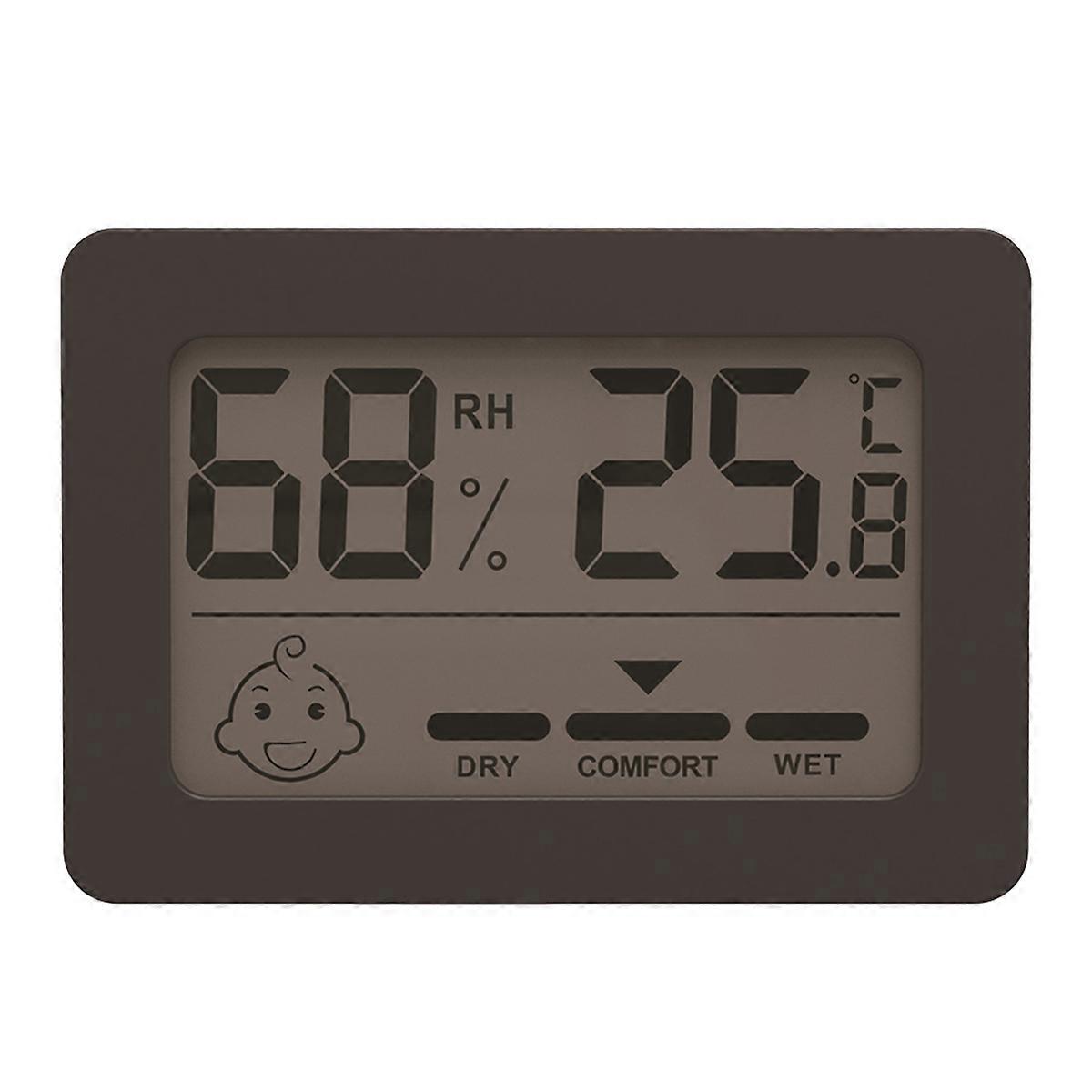 Mini LCD Digital Hygrometer Electronic Household Thermometer Black