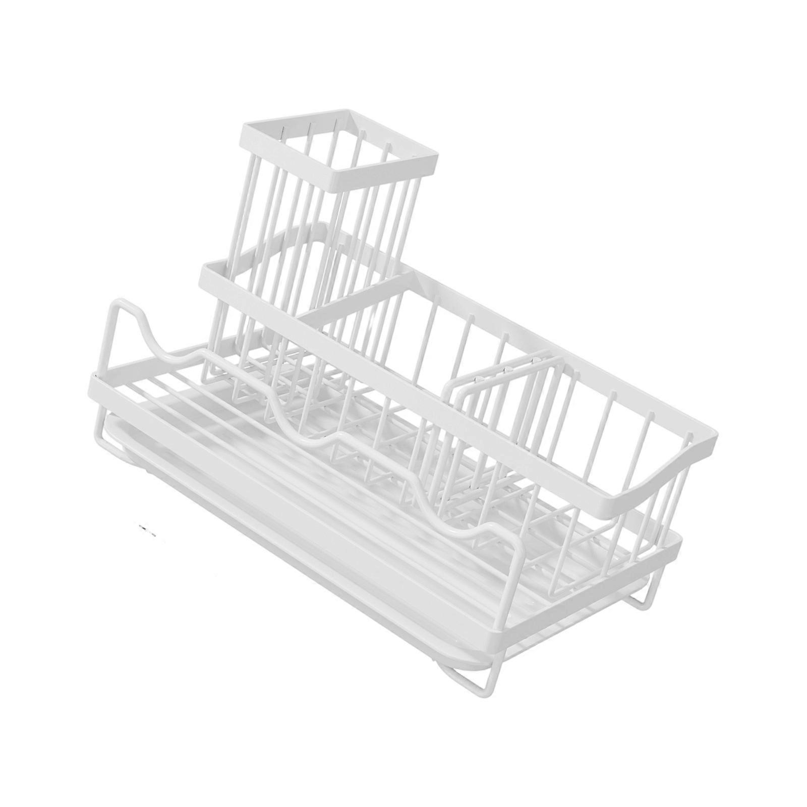 Detachable Fluctuation Spongiform Rack With Not Slip Base Multipurpose Kitchen Planner For Utensils  White