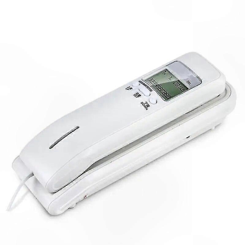 Corded Phone with Dual LCD Display, Caller ID, Adjustable Ringtone, Desk/Wall Mountable Home Telephone-C11