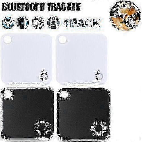 4-Pack Tile Bluetooth Tracker-mate with Replaceable Battery GPS and Pet Finder