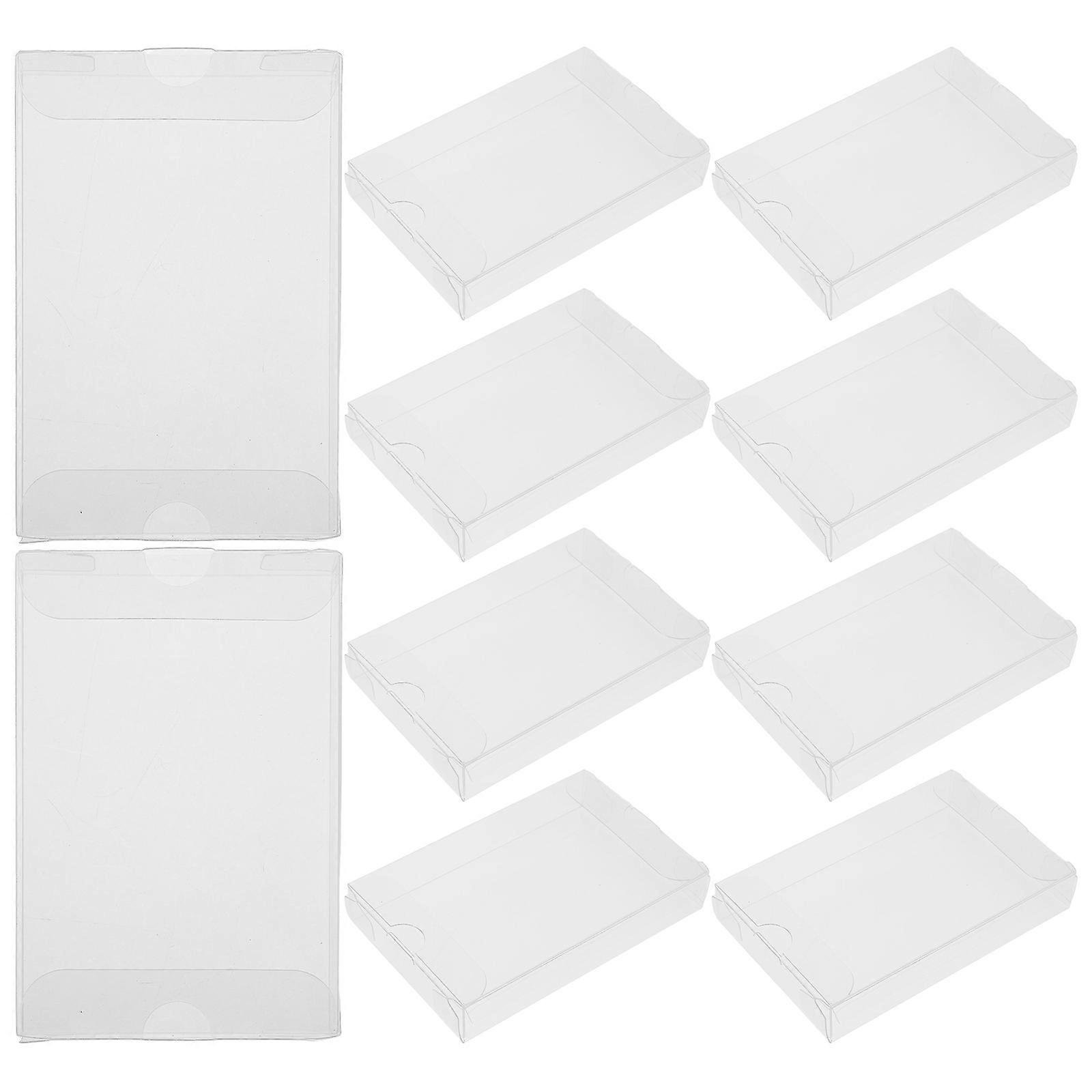 Clear Plastic Cassette Tape Storage System for Audio Protection with 50Pcs PVC