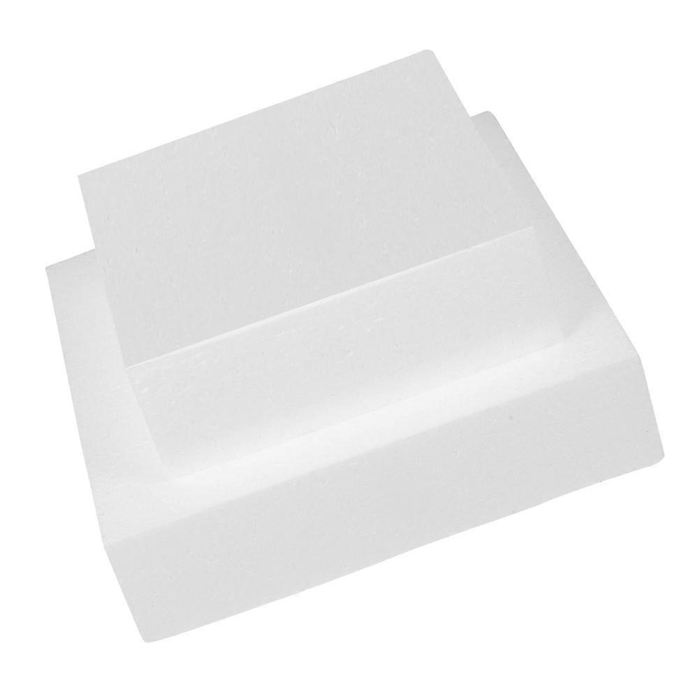 Square Cake Display Foam Models 4 Pcs Set Ideal For Holiday Party Use With Fine Workmanship 25.00X25.00X7.00CM White