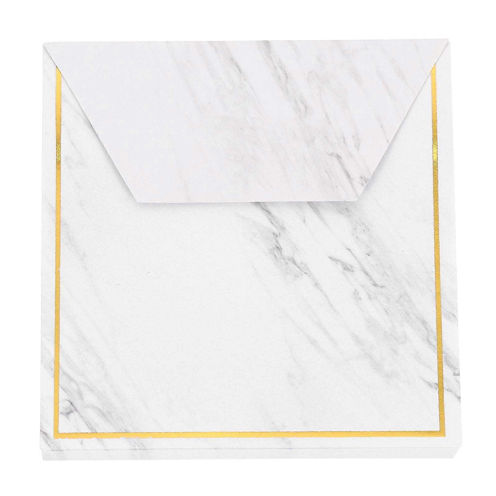 Marble Pattern Office Memo Pad for School 5Pcs