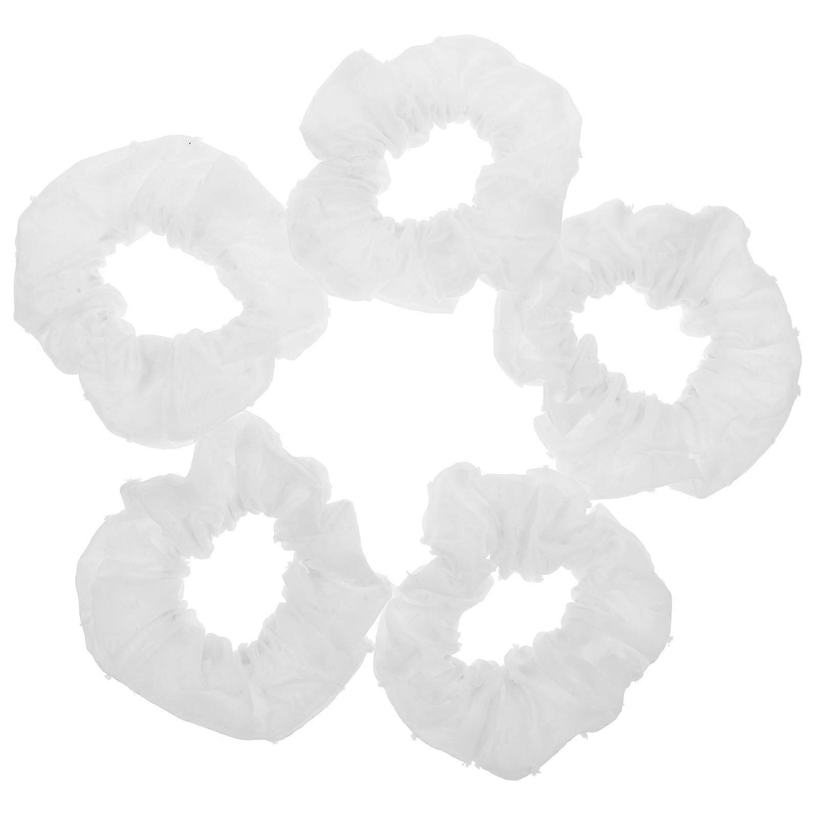 High Elasticity Hair Scrunchies For Women Casual Outing Cotton Ponytail Holders 10 Pcs Soft And Stretchy Bands