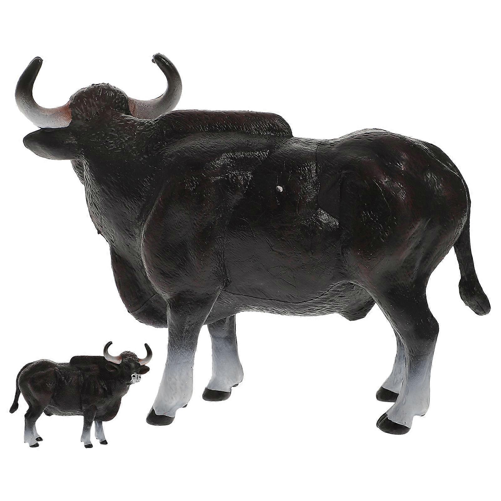 Realistic Cattle Model Simulated Figurine for Educational Toy and Wildlife Model in Multi Pvc Material 1Pack
