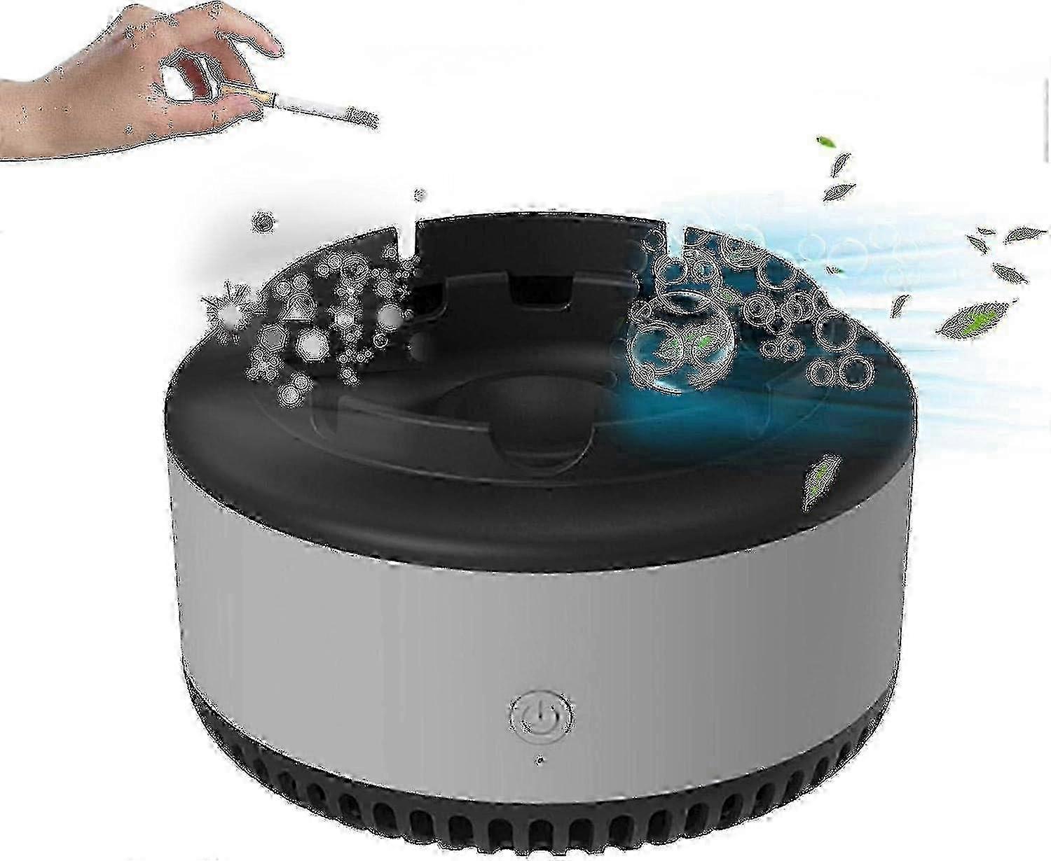 Air purifying ashtray for home with smokeless design and ionizer 2025