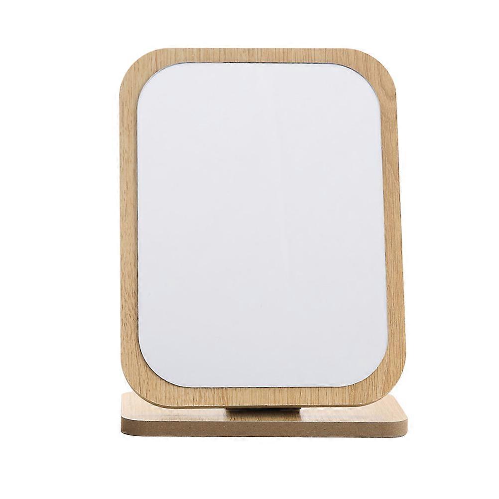 Desktop Makeup Mirror Wooden Folding Retro 1Pcs for Makeup Use Large Mirror