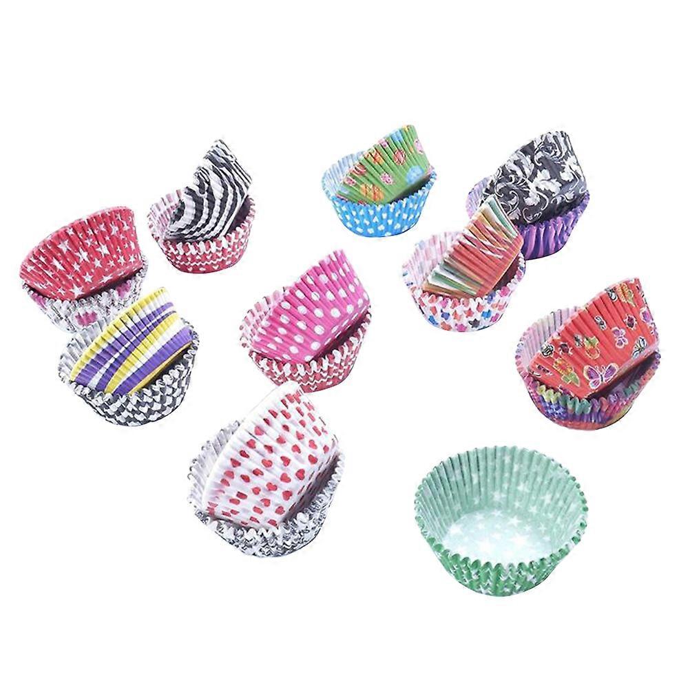 Cup Liner Flower Muffin Baking Cups for Baking 800Pcs Mixed Colors
