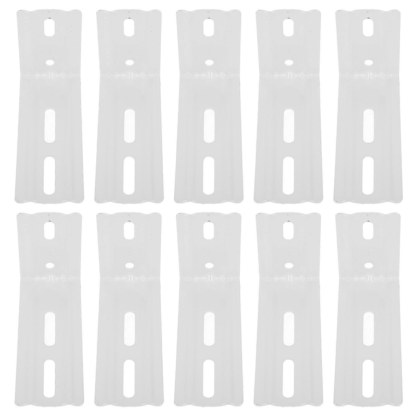 Vertical Blind Bracket 20 Pcs Simple Sleek L Shaped Accessories For Window Covering Installation White Color