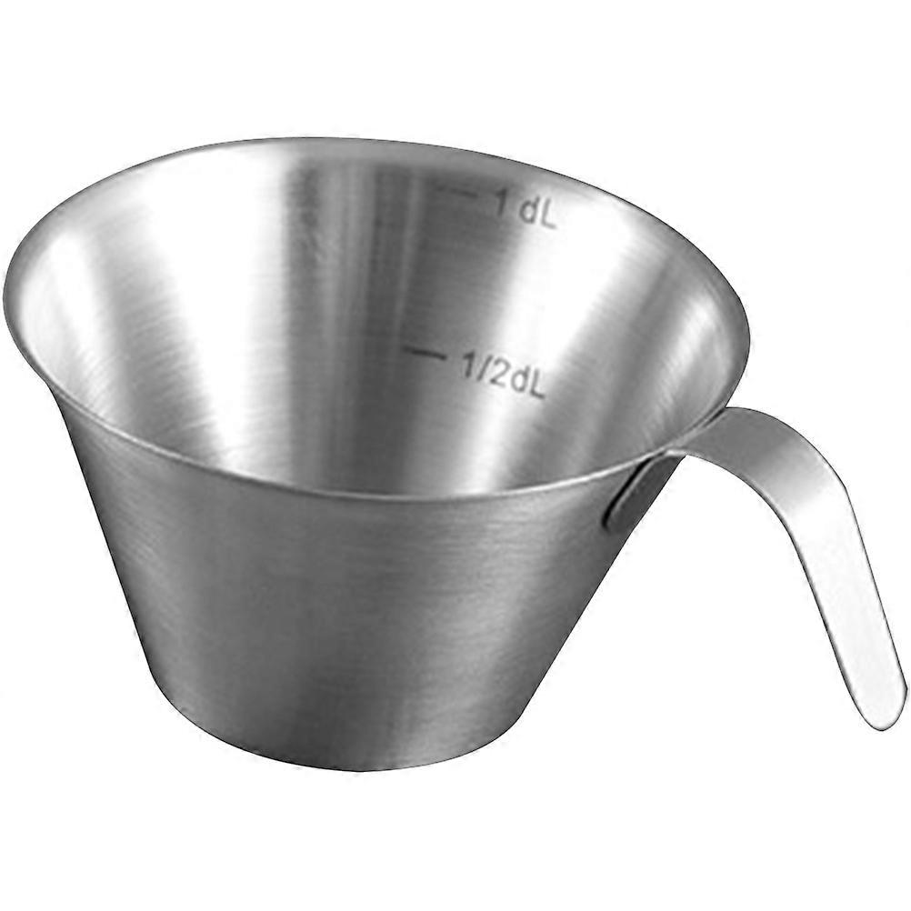Espresso Coffee Measuring Cup in Silver 3Pcs Set for Kitchen Use