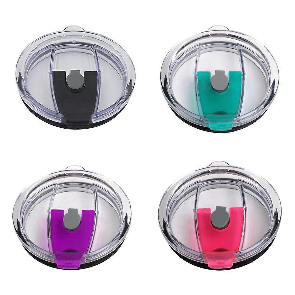 Cup Lid Replacement Spill Resistant For Outdoor Activities Rosy 4Pcs