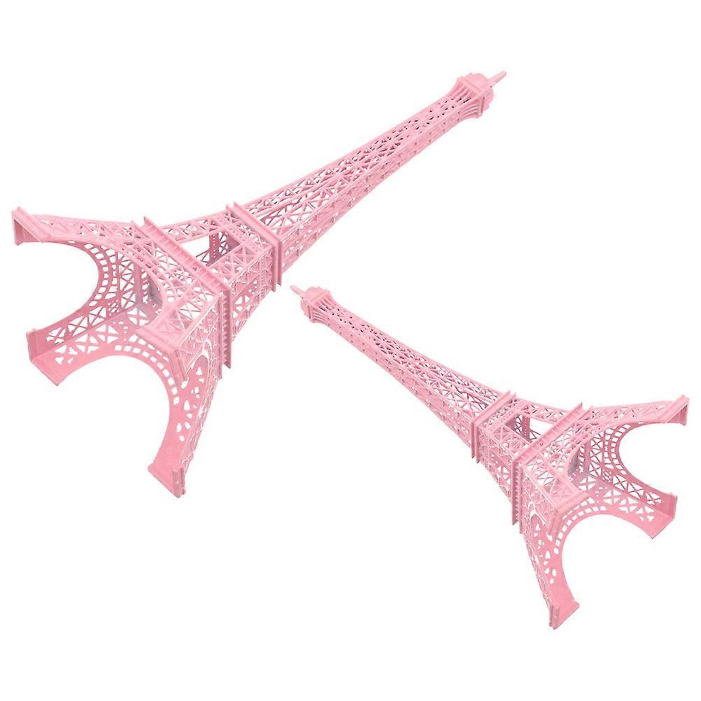 Vintage Eiffel Tower Model Alloy Statue for Decoration 4Pcs