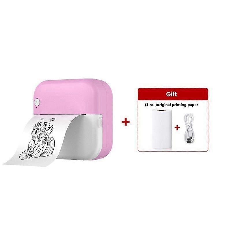 M3 Pink Portable Thermal Printer (With Printing Paper Roll)