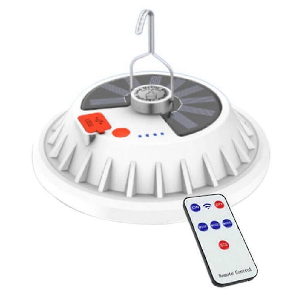 300W Rechargeable LED Bulb Lamp Remote Control Solar Charge