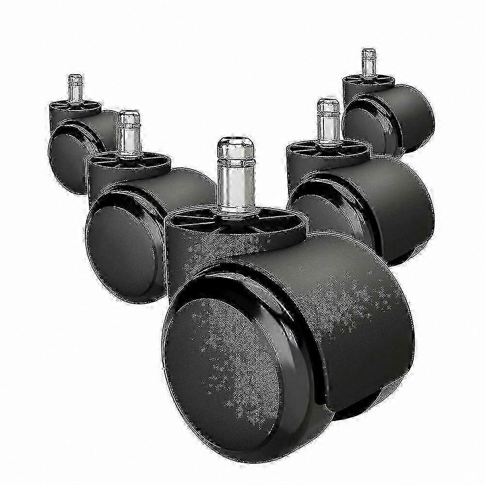 Replacement Wheel Set - 5 Durable Casters for Rolling Office Chairs