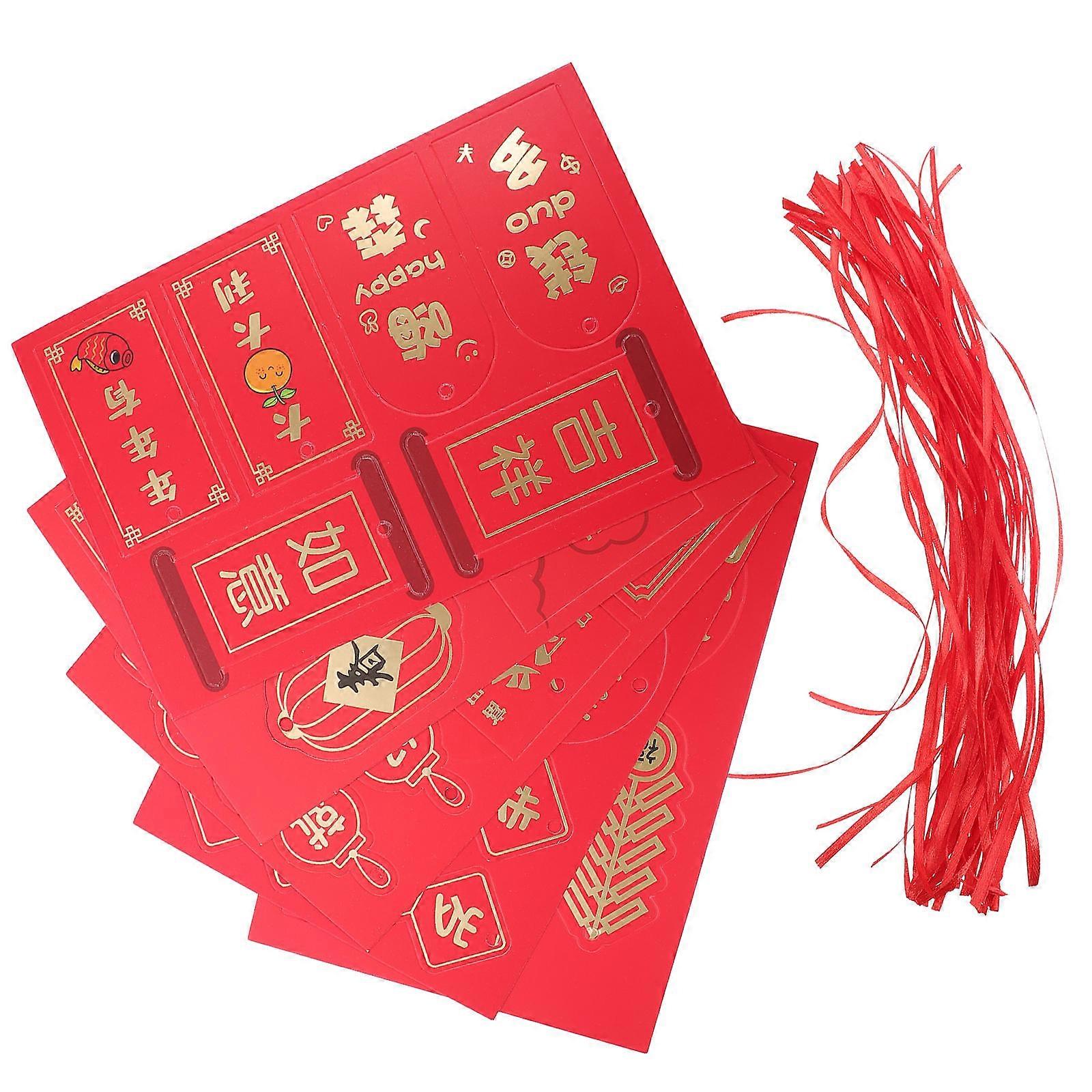 Spring Festival Bonsai Hanging Cards Paper for 60Sets Pendants