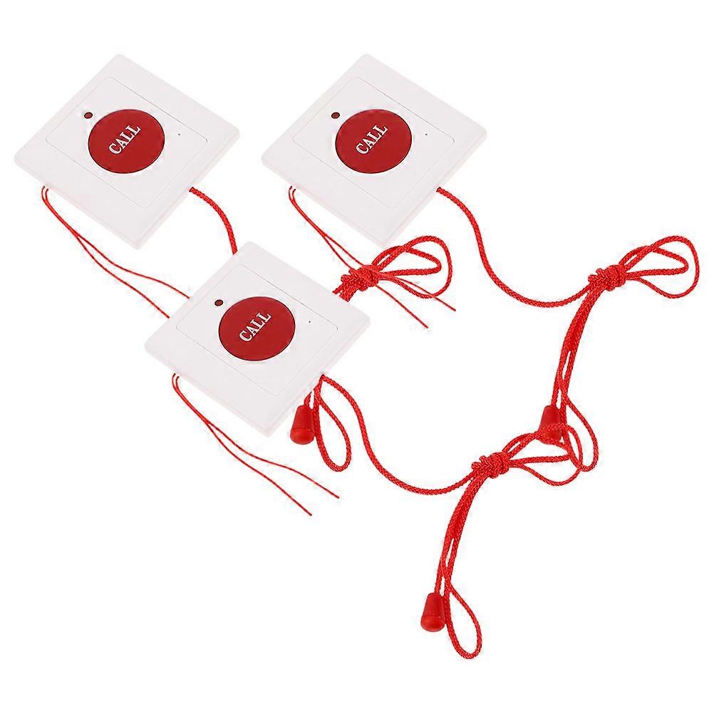 Emergency Call Button For Elderly Quick Response High Sensitivity Switch Plastic 3Pcs