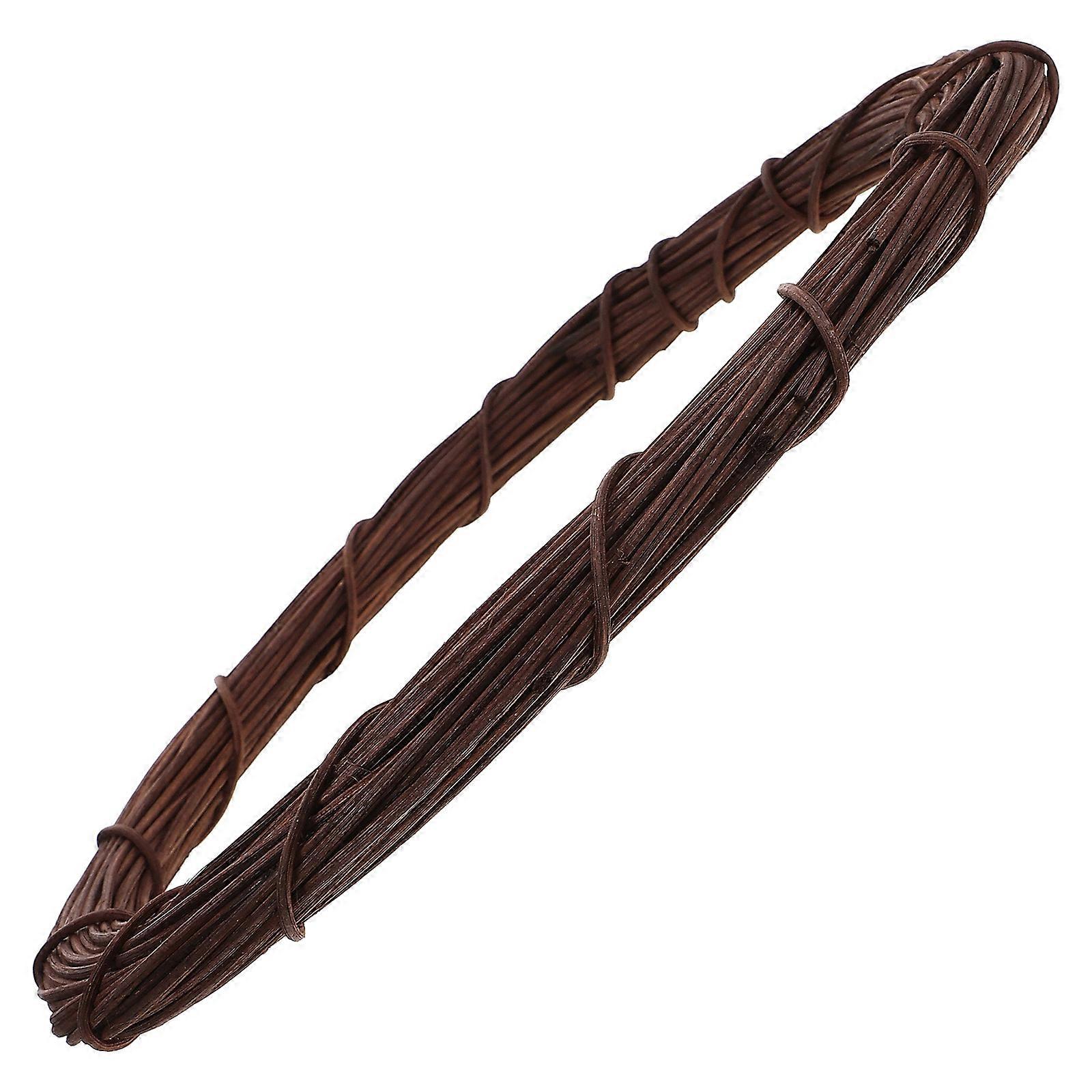 Decorative Rattan Wreath for Crafts DIY Black Vine 4Pcs Wreath Set