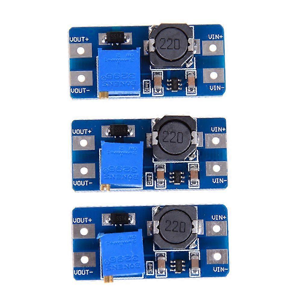 3Pcs Input 2V-24V Dc-Dc 5V/9V/12V/28V Adjustable Step Up Power Moudle