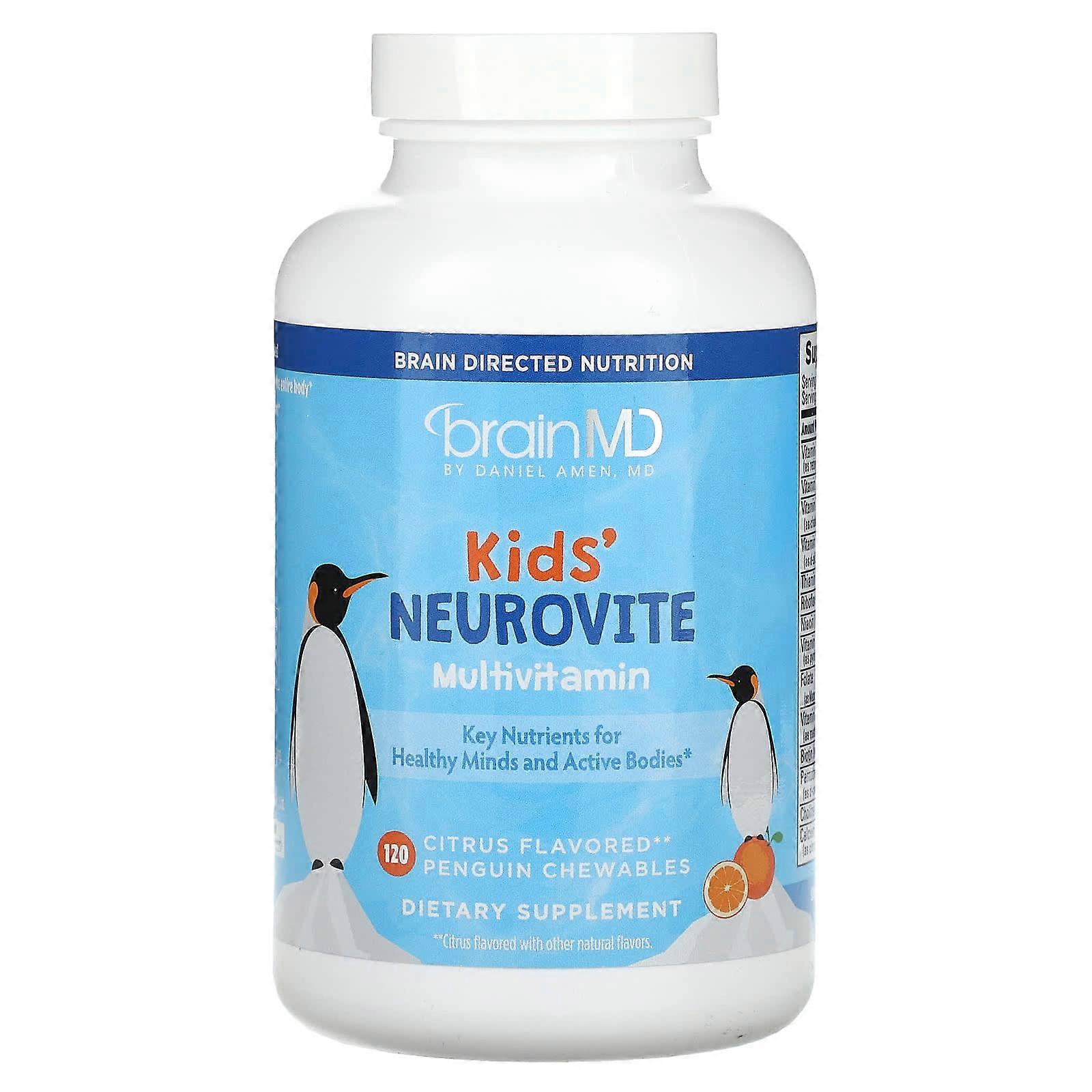 Kids', Neurovite  Multivitamin, Citrus, 120 Penguin Chewables