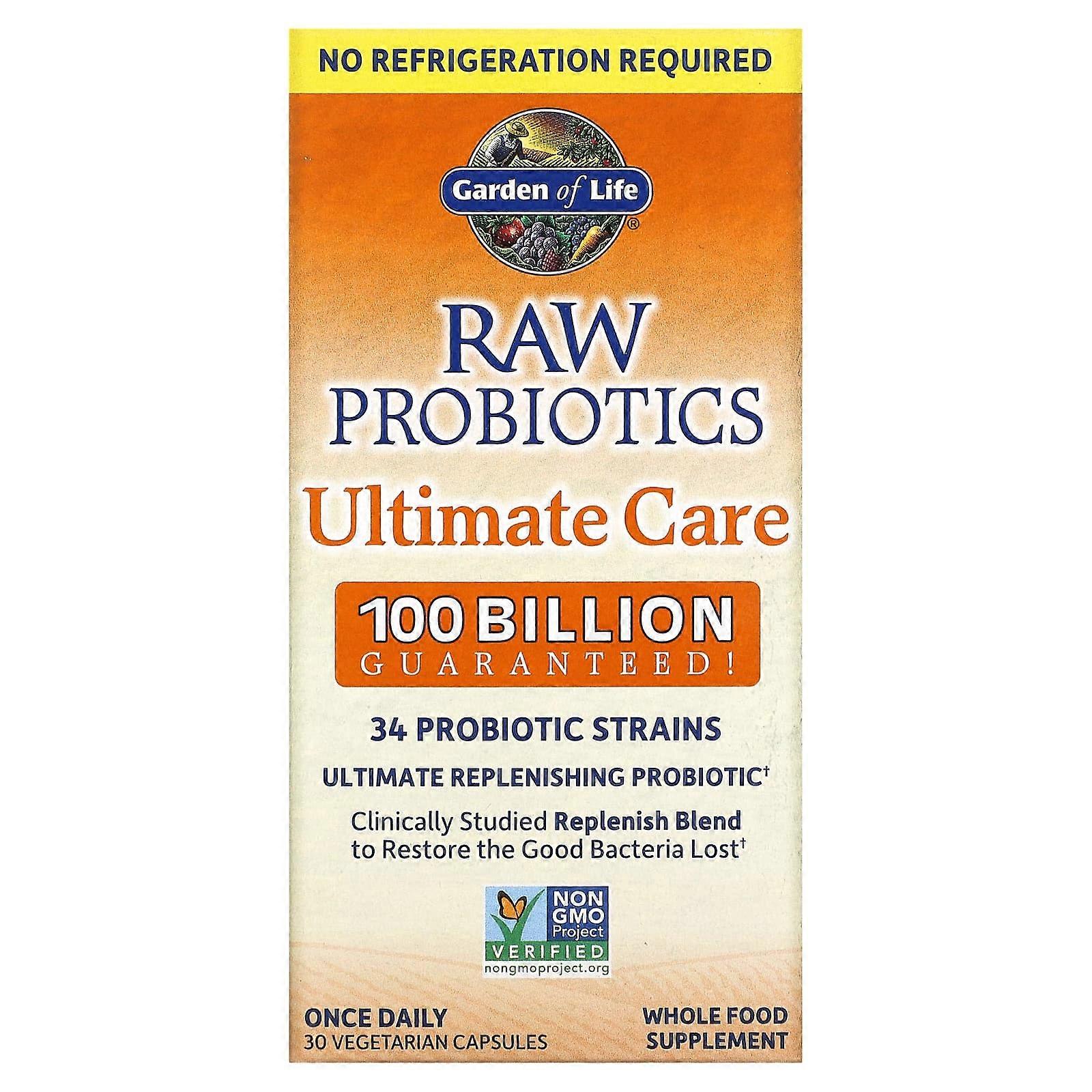 RAW Probiotics Ultimate Care, 30 Vegetarian Capsules