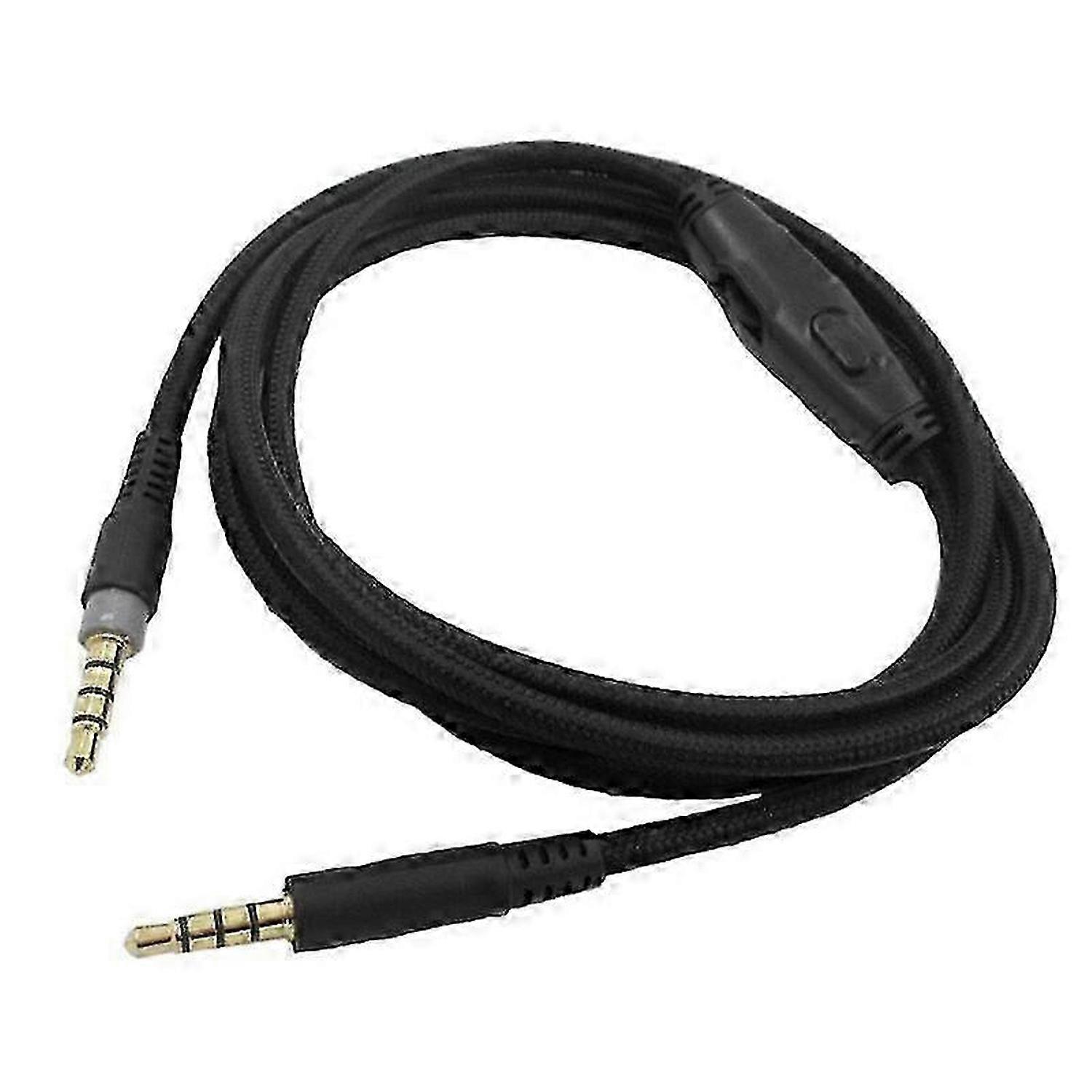 For -HyperX Cloud Alpha/-HyperX Cloud Core Flight Headphone Cable with Volume Control Sound Control Headphone Cable-JC