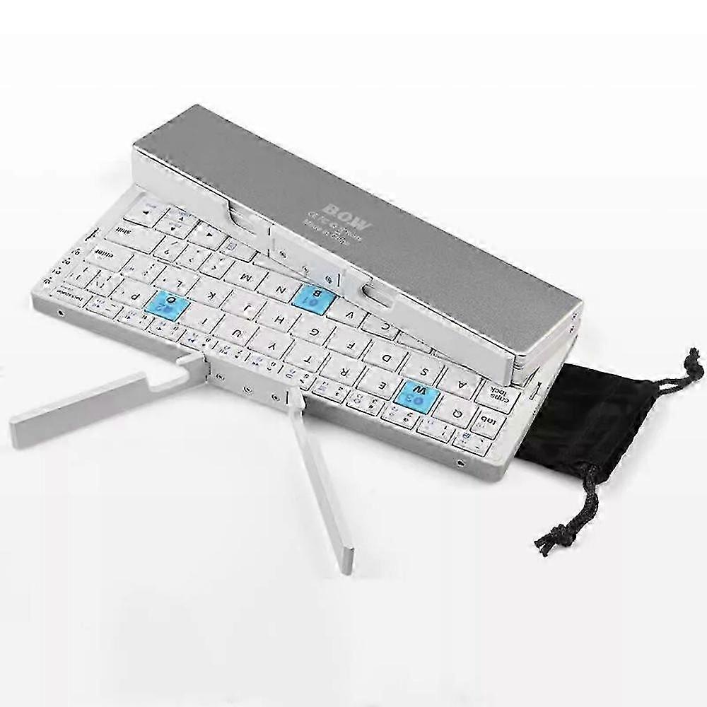 B.O.W - B.O.W Mini Foldable Keyboard Wireless, Rechargeable Portable Keyboard