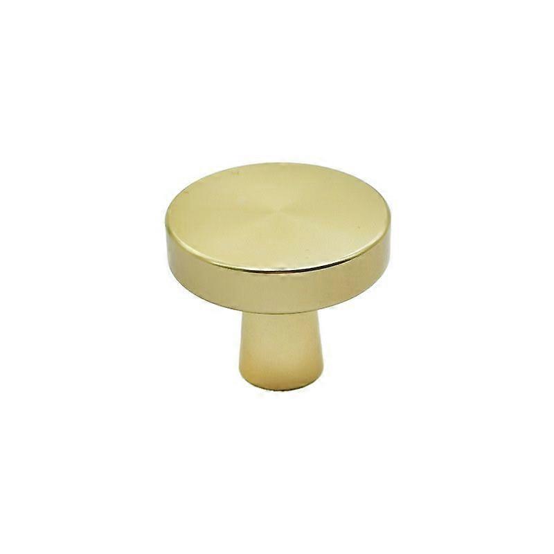10 Pcs Gold Cabinet Knobs Brushed Brass Knobs,Brass Knobs for Kitchen Cabinet Pulls Gold Cabinet Pulls Gold Drawer Pulls Zinc Handles Round Modern Cab