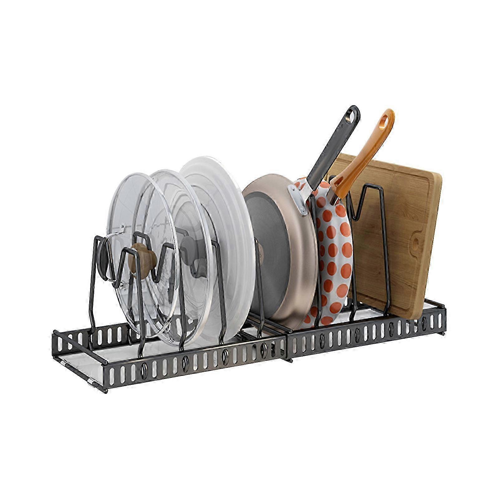 Durable Anti-rust Pot and Pan Organizer - Easy to Assembly and Clean 25-26s