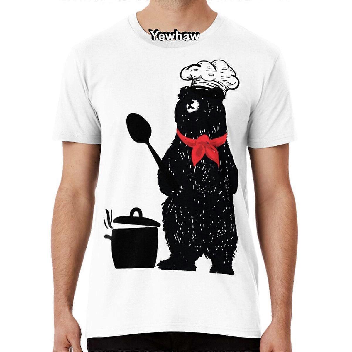 Chef Bear T-shirt Chef Life Cooking Occupations Baking