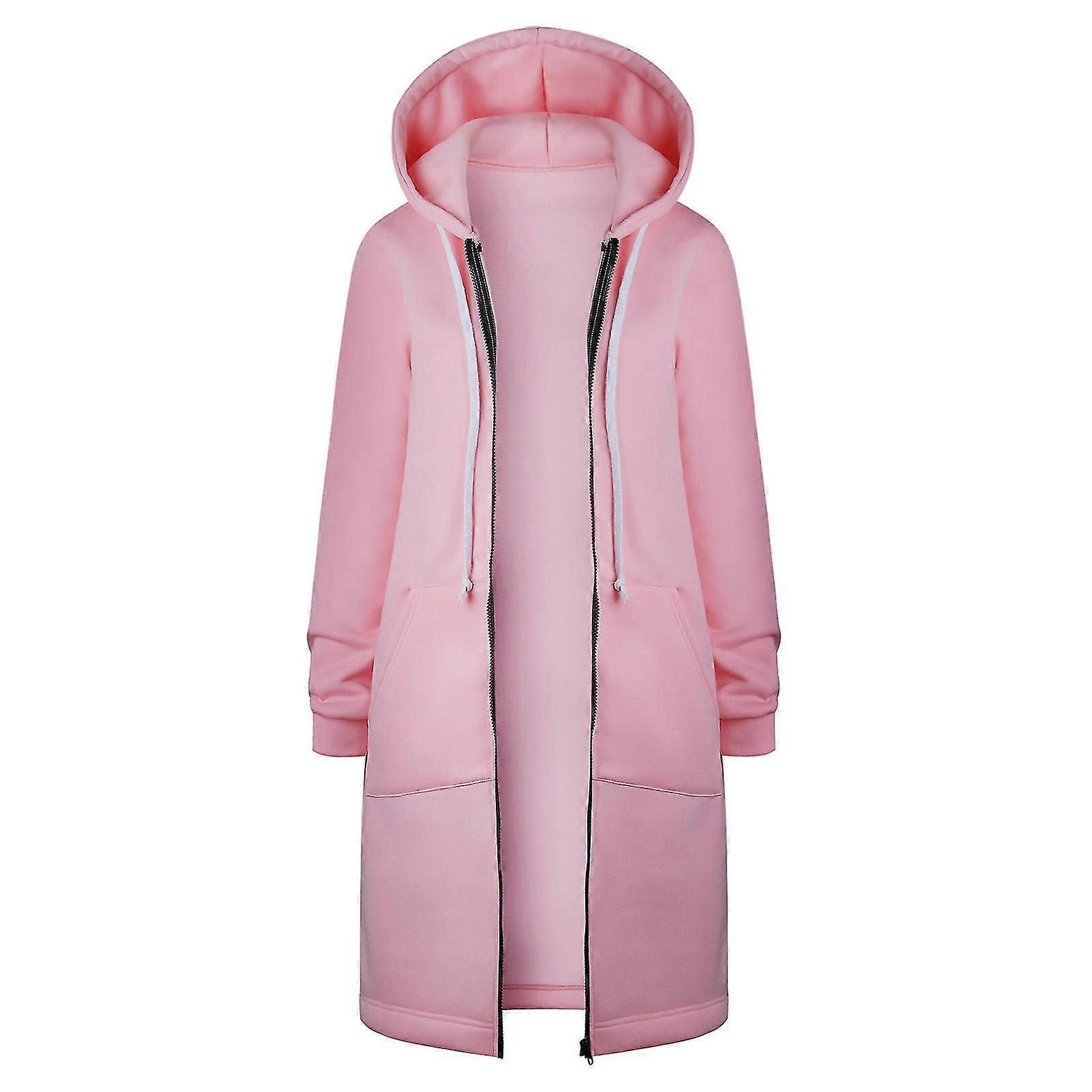 Womans Hooded Jacket With Mid-length Plus Size Plush Jacket For Cold Weather Clothes
