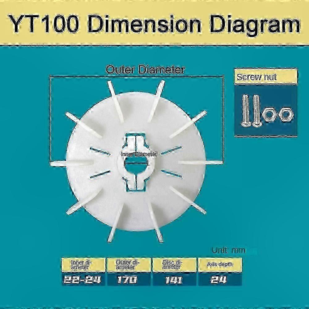 Cooling fan blade for motor high performance plastic